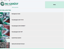 Tablet Screenshot of mj-geruest.de